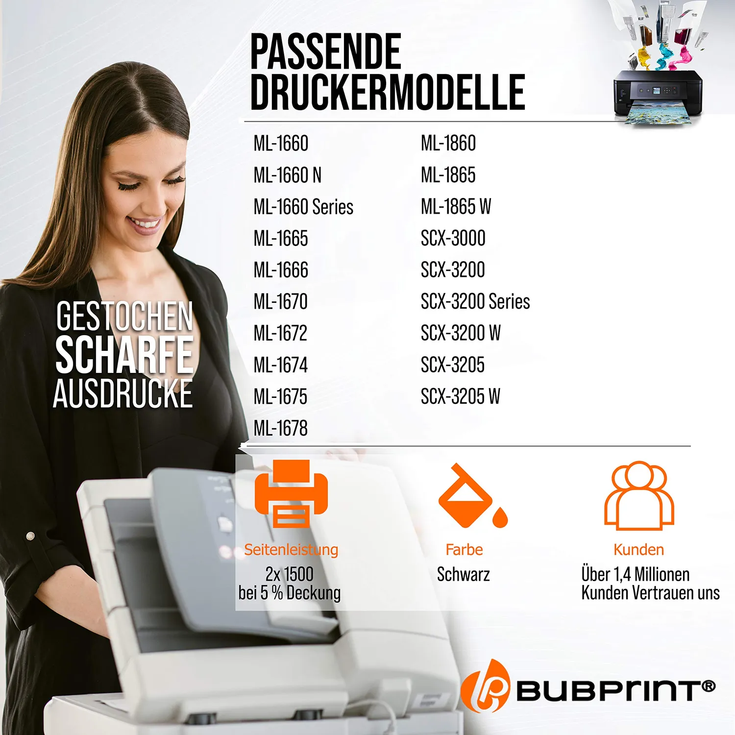 Bubprint MLT-D1042S Toner Schwarz kompatibel