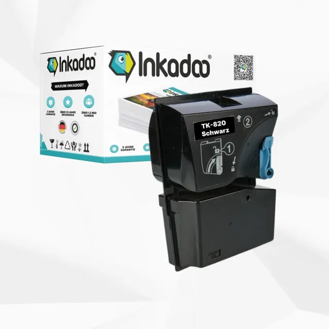 Inkadoo TK-820K Toner kompatibel für Kyocera