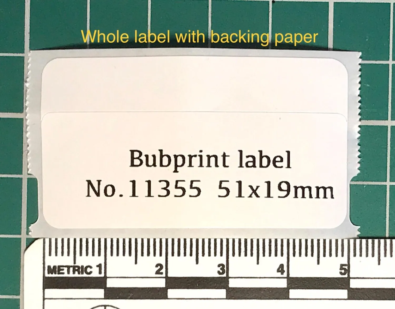 Bubprint 11355 Etiketten 51x19mm Weiß kompatibel