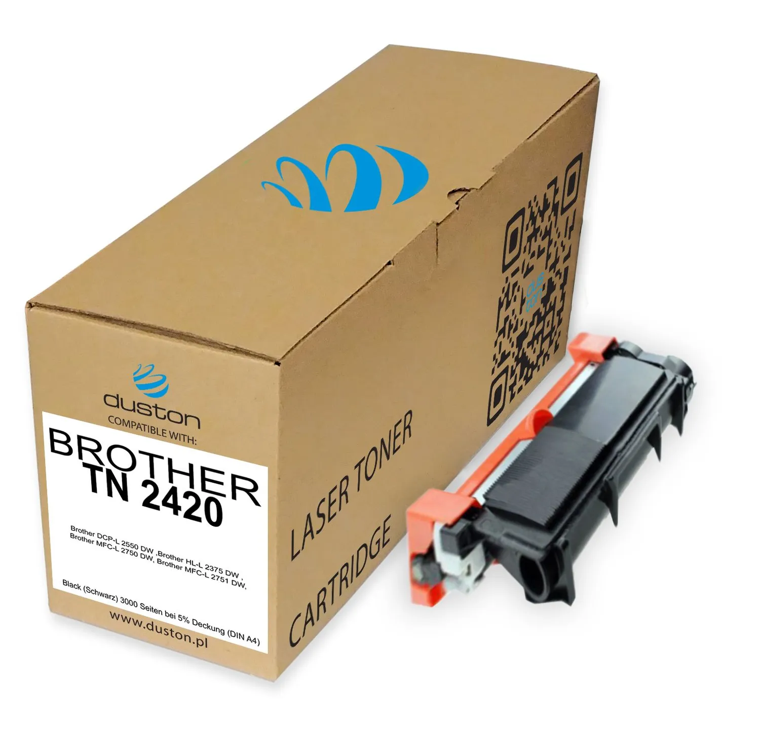 Duston TN-2420 Toner Schwarz Doppelpack kompatibel