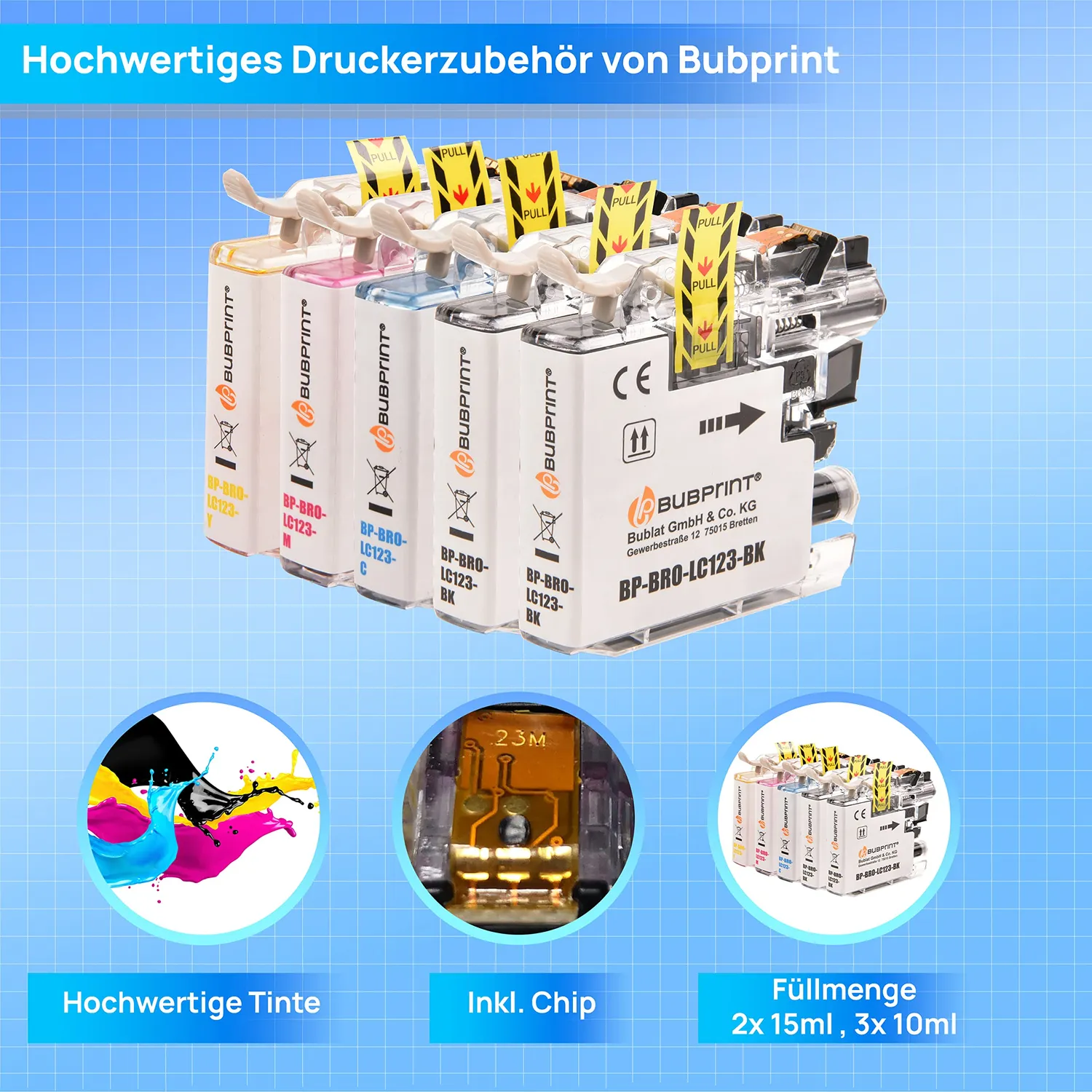 Bubprint LC-123 Druckerpatronen kompatibel