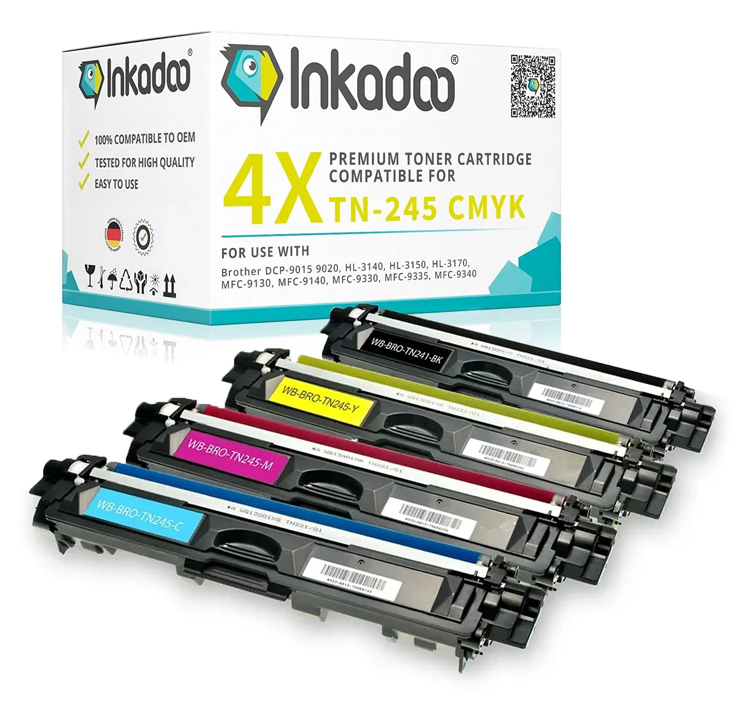 Inkadoo TN-241 TN-245 Toner Einzelpack kompatibel
