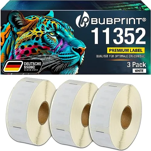 Bubprint 11352 Etiketten 25x54mm für Dymo kompatibel