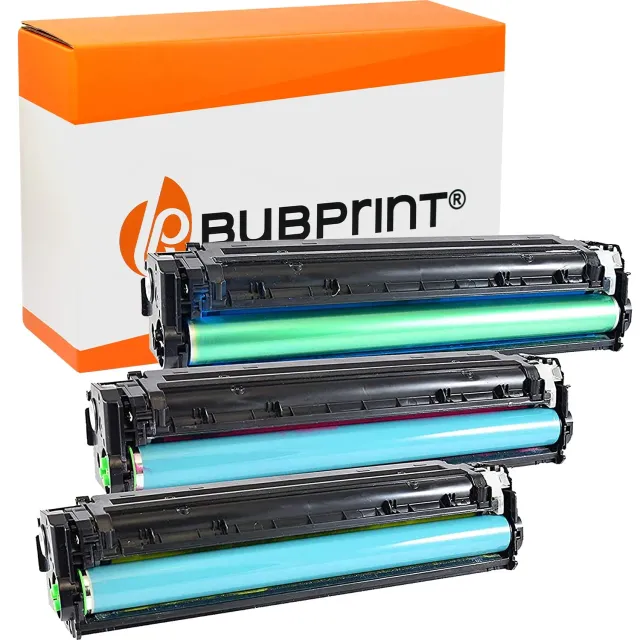 Bubprint 131A Toner Cyan Magenta Gelb 3er Pack