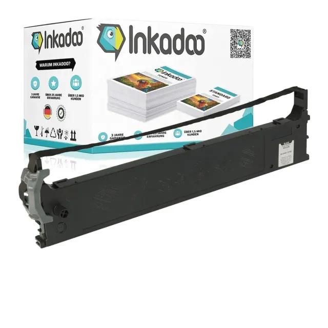 Inkadoo 43821103 Farbband Schwarz für Oki ML5100 kompatibel
