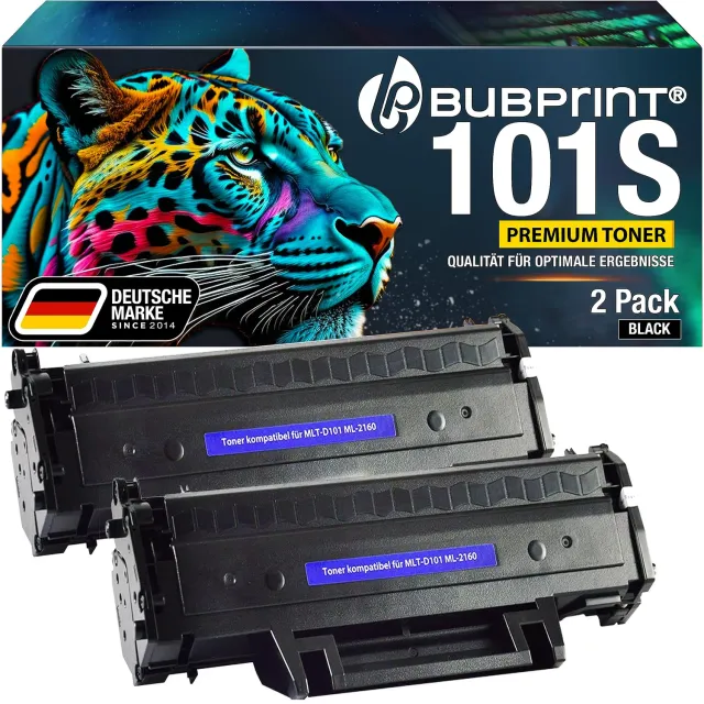 Bubprint MLT-D101 Toner Schwarz 2er Pack