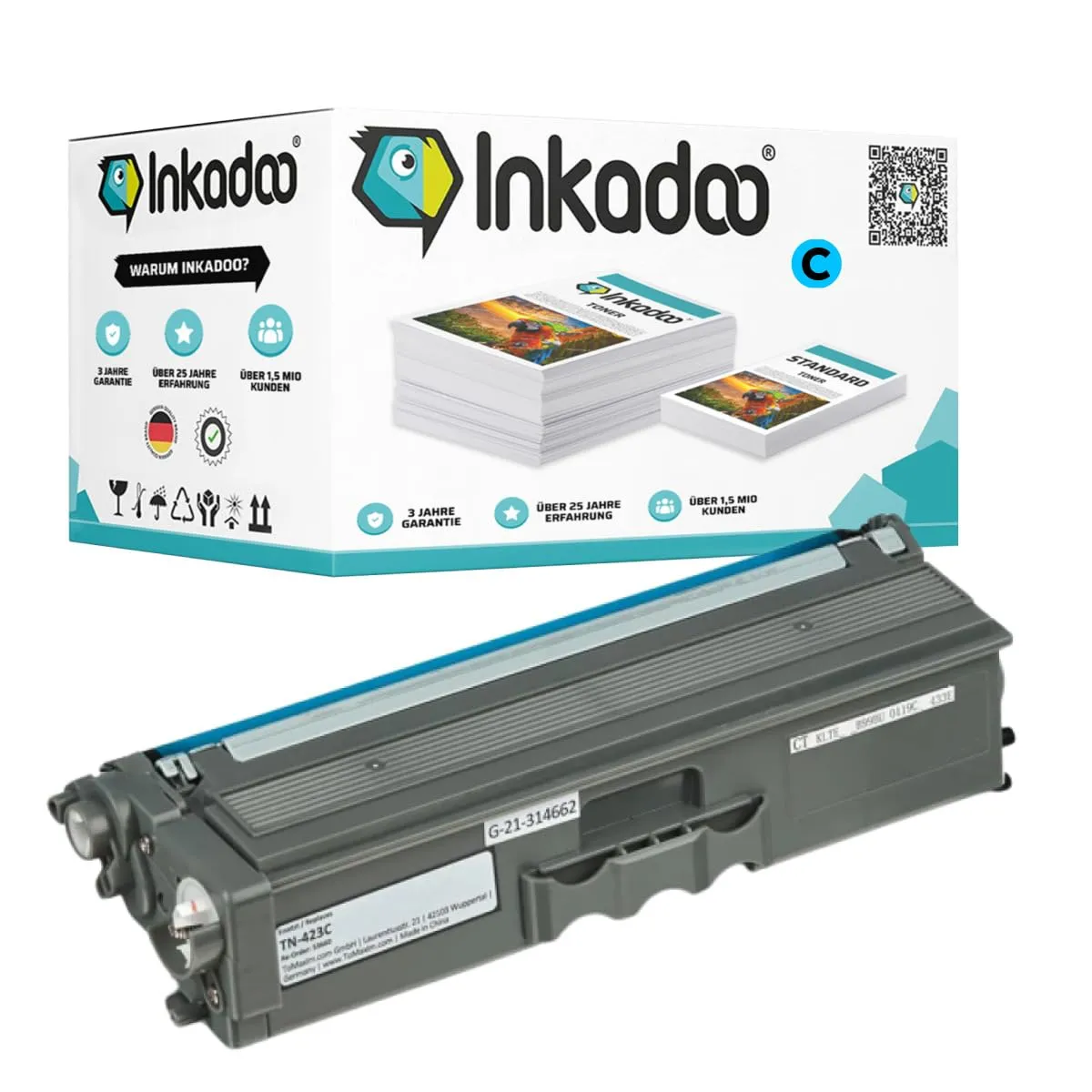 Inkadoo TN-423BK Toner kompatibel 6500 Seiten