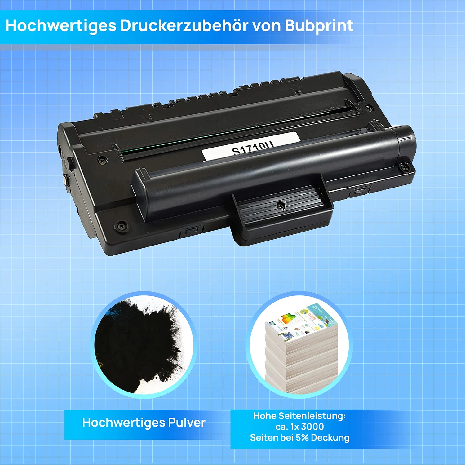 Bubprint SCX-4100D3 ML-1710D3 Toner Schwarz