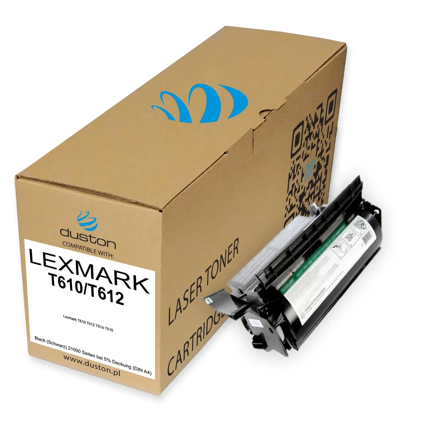 Duston 12A5845 Toner Schwarz 3er-Pack für Lexmark T610
