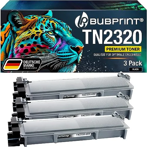 Bubprint TN-2320 XXL TN-2310 Toner Schwarz 3er Pack kompatibel