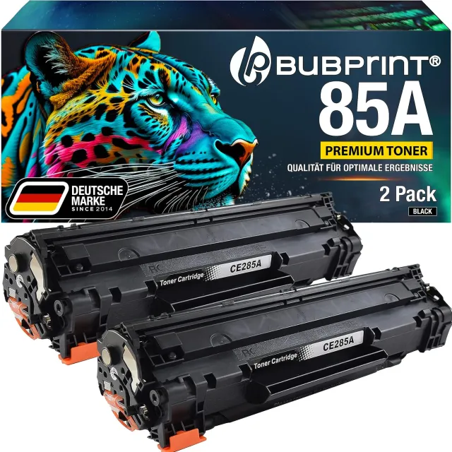 Bubprint 85A CE285A Tonerkartusche schwarz 2er kompatibel
