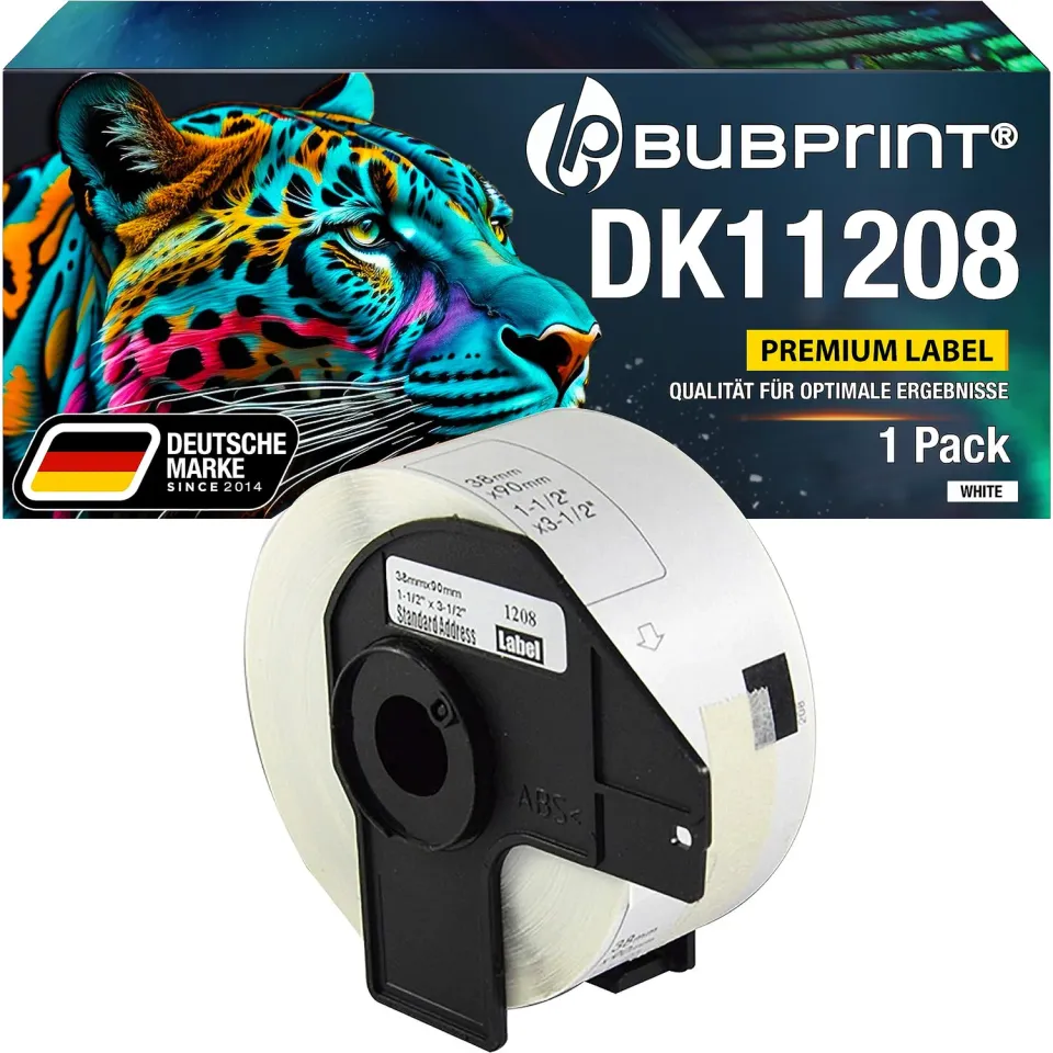 Bubprint DK-11208 Etikettenrolle kompatibel Thermo