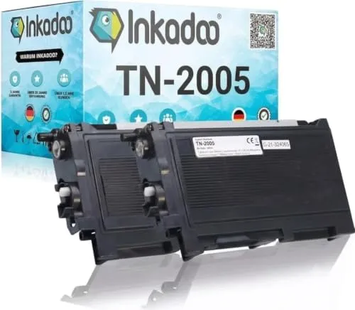 Inkadoo TN-2005 Toner schwarz 2er Pack 2500 Seiten