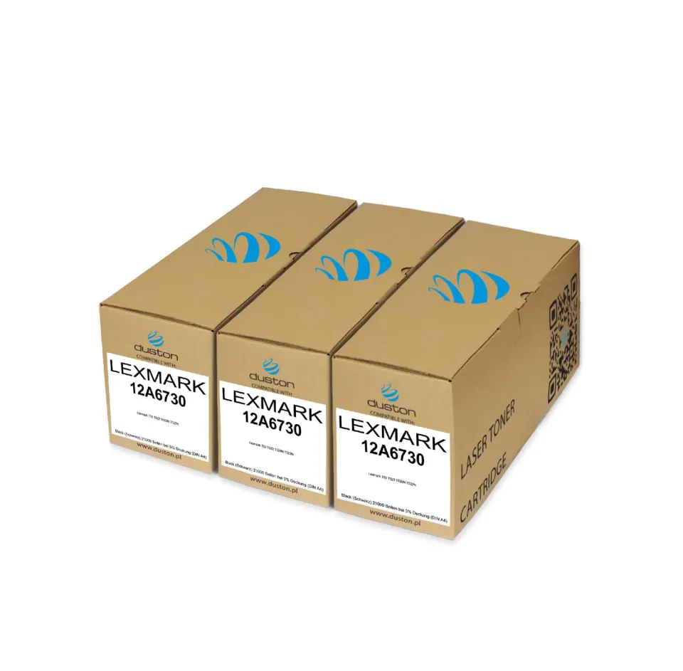 Duston 12A6730 12A6835 Toner Schwarz 3er für Lexmark