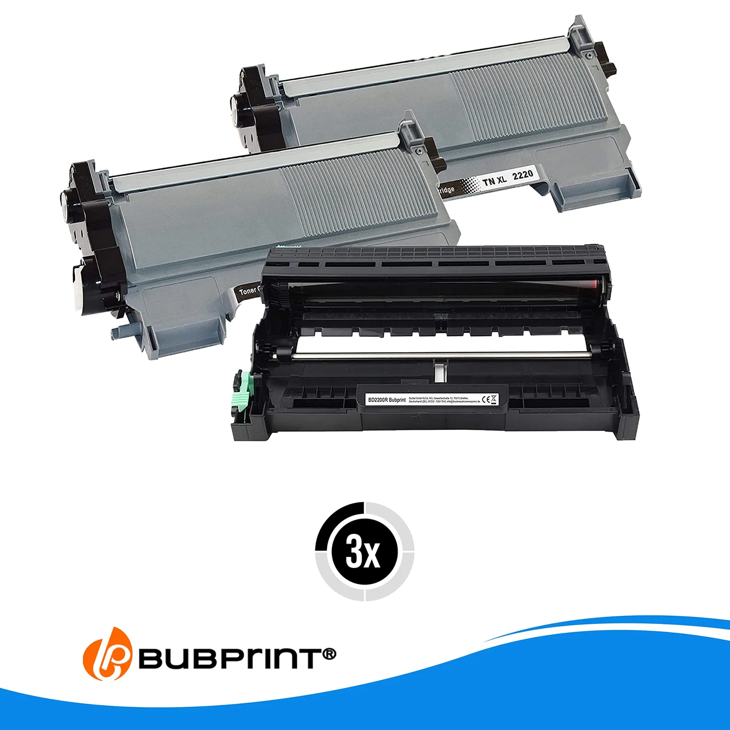 Bubprint TN-2220 DR-2200 Toner Trommel Set