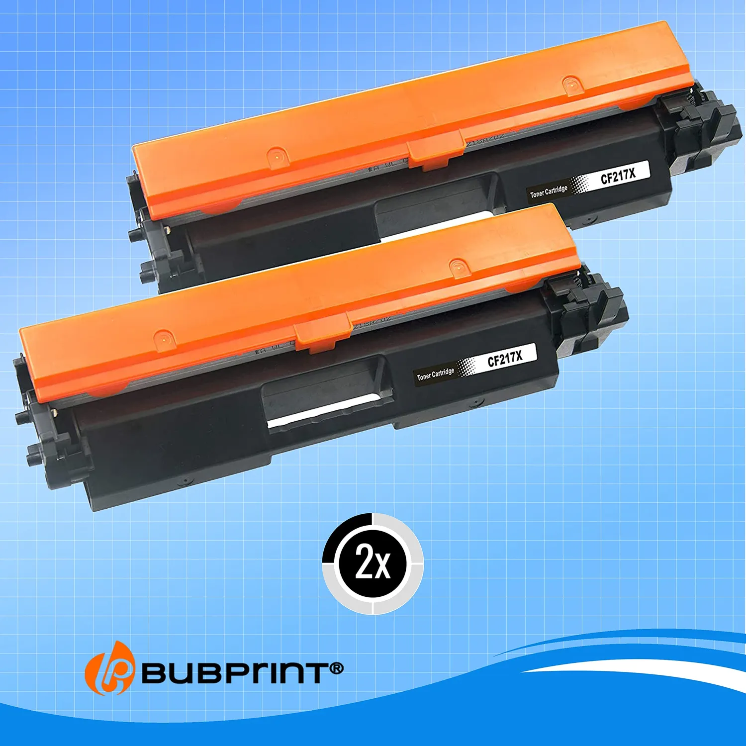 Bubprint 17A CF217A Toner Schwarz XXL 2er-Pack kompatibel