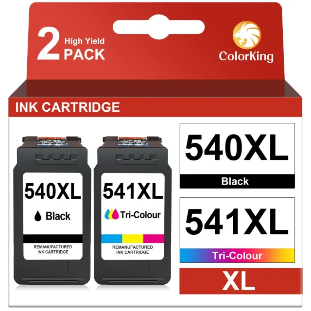 ColorKing 540XL 541XL Multipack Druckerpatronen kompatibel hohe Reichweite