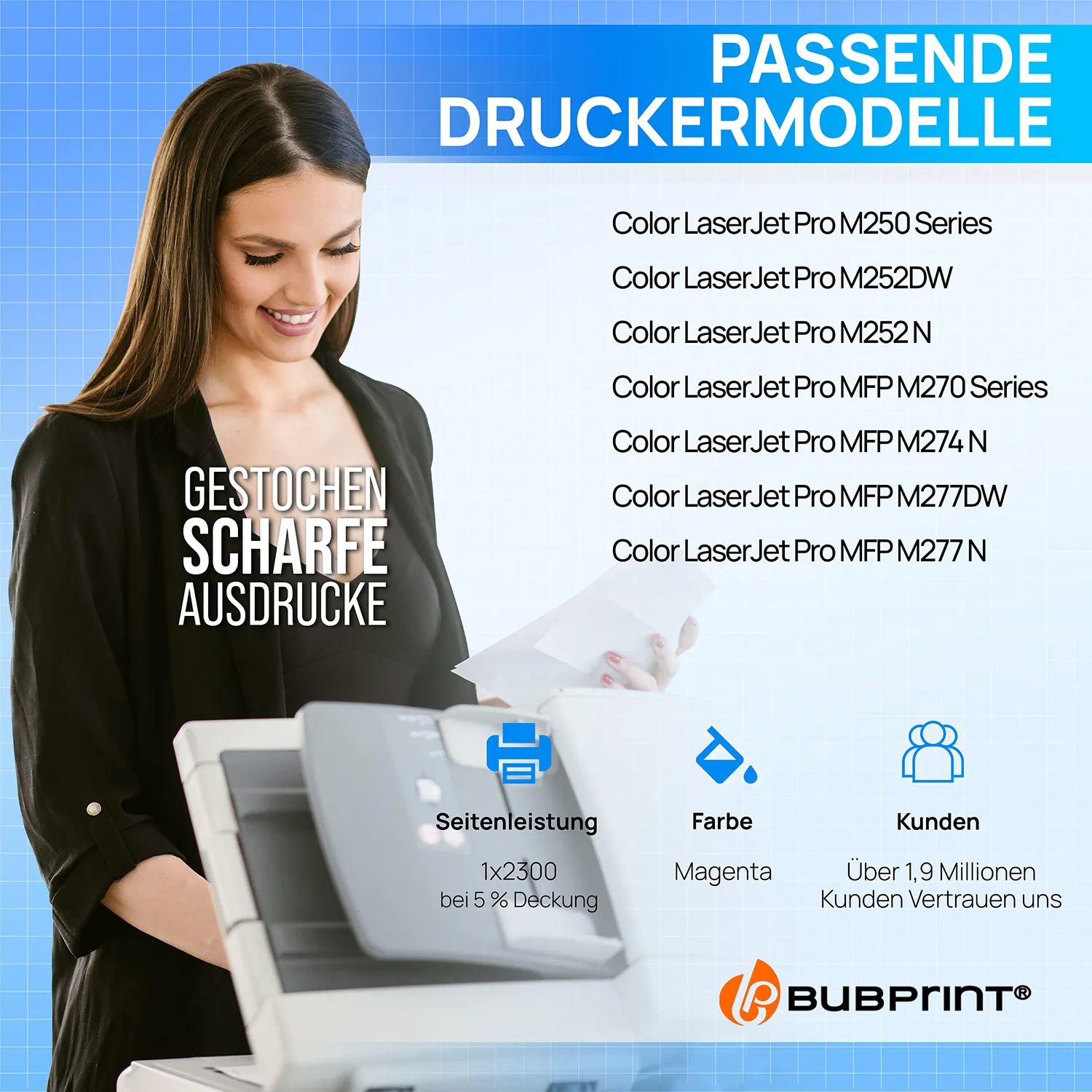 Bubprint CF403X 201X Toner Einzelpack