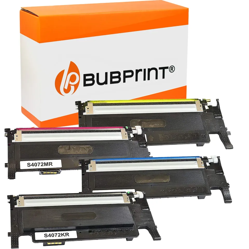 Bubprint CLT-P4072C Toner 4er-Pack Schwarz Cyan Magenta Gelb