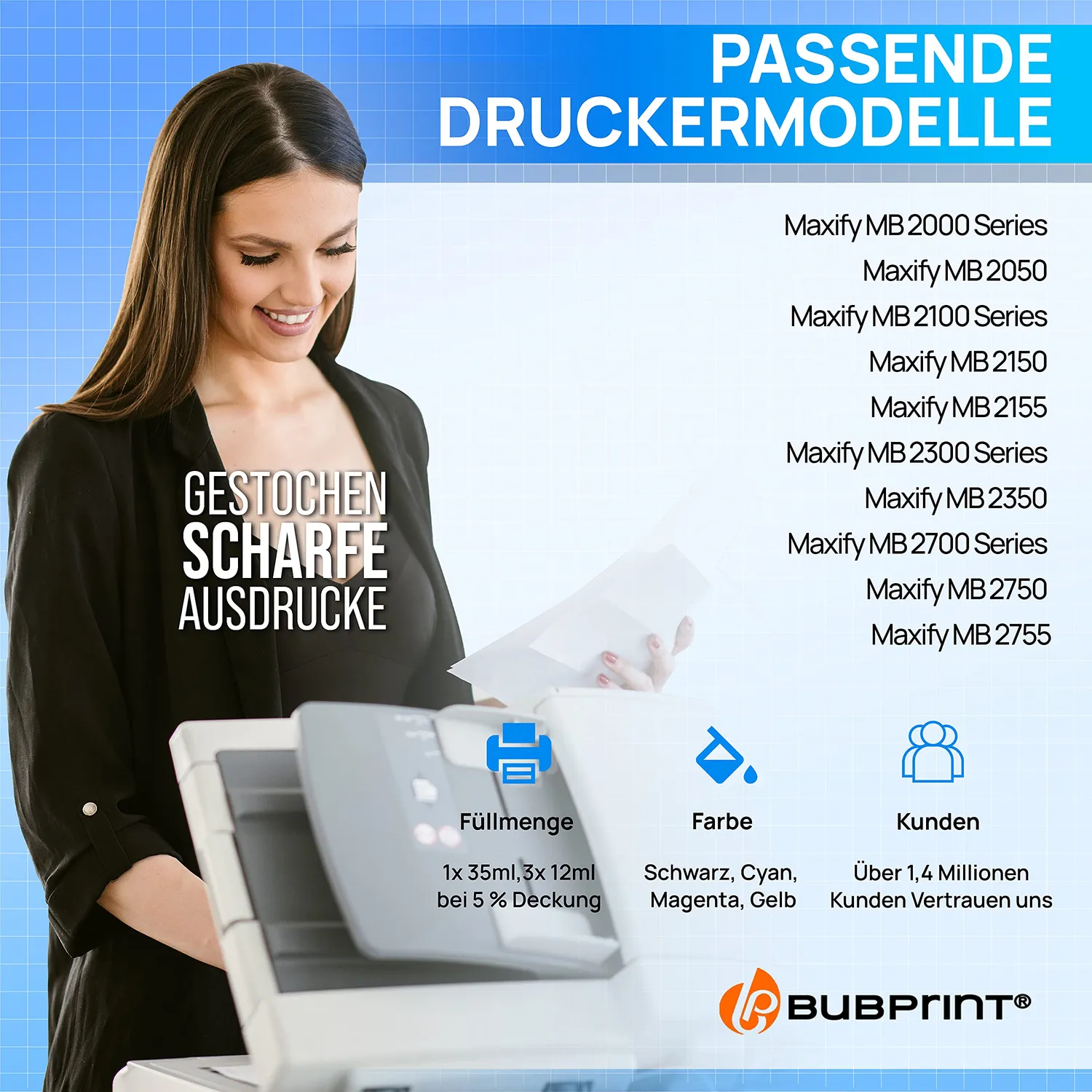 Bubprint Canon PGI-1500XL Druckerpatronen kompatibel