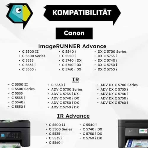 Inkadoo 0481C002 C-EXV51BK imageRUNNER Advance C 5535 i Toner