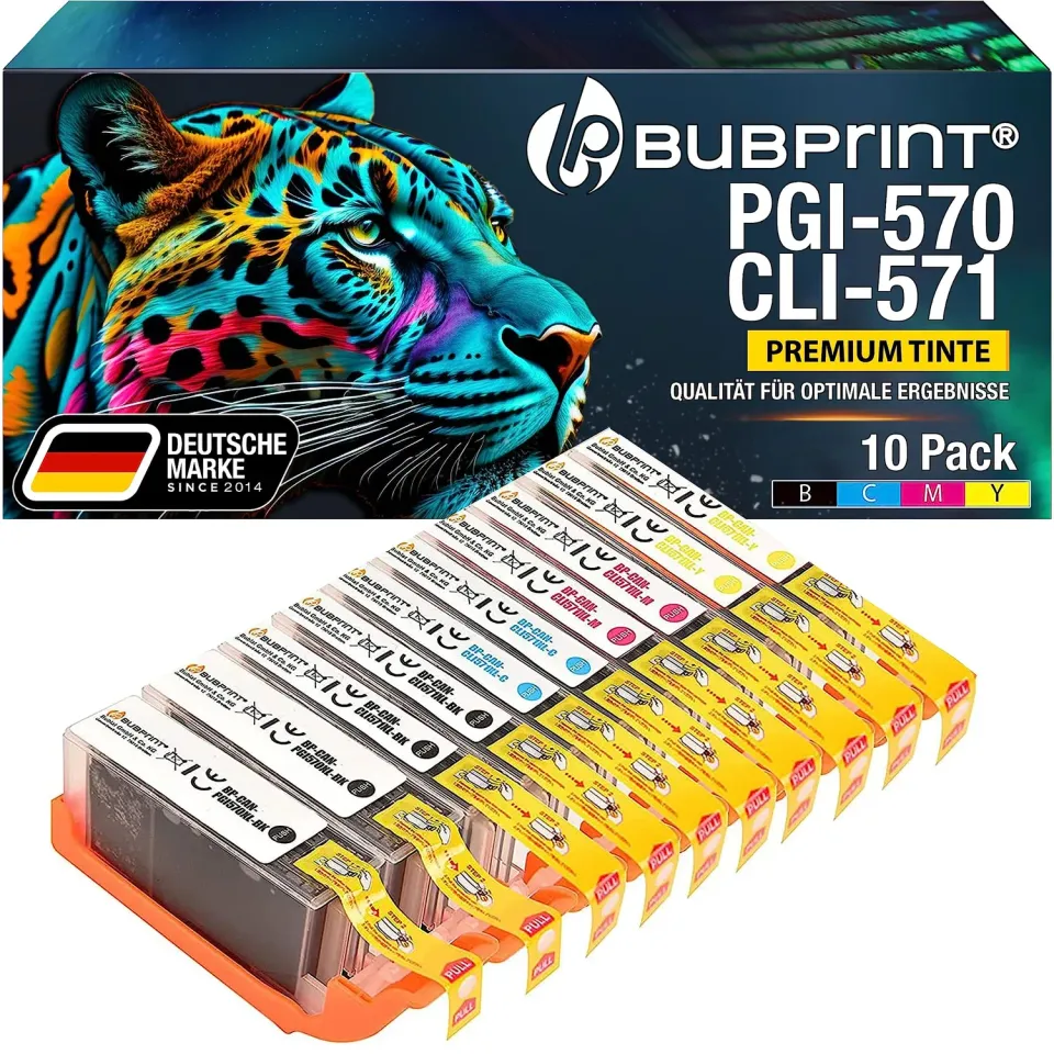 Bubprint PGI-570 CLI-571 XL Druckerpatronen Multipack kompatibel