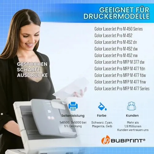 Bubprint 410X CF410X Toner 4er Multipack XXL