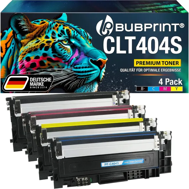 Bubprint CLT-P404C CLT-404S Toner 4er Multipack kompatibel