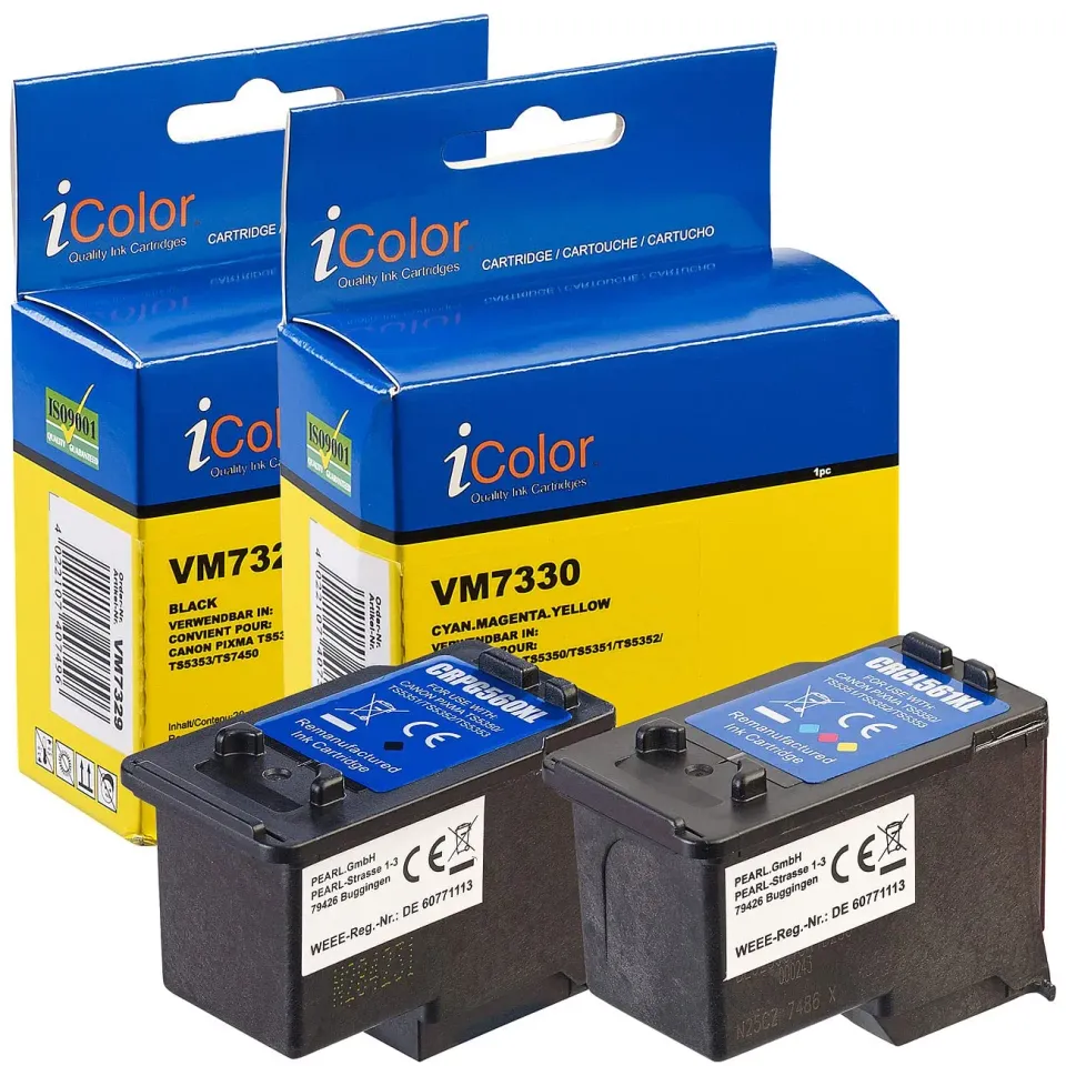 iColor PG560XL CL561XL Tintenpatrone Multipack 4er 500 Seiten