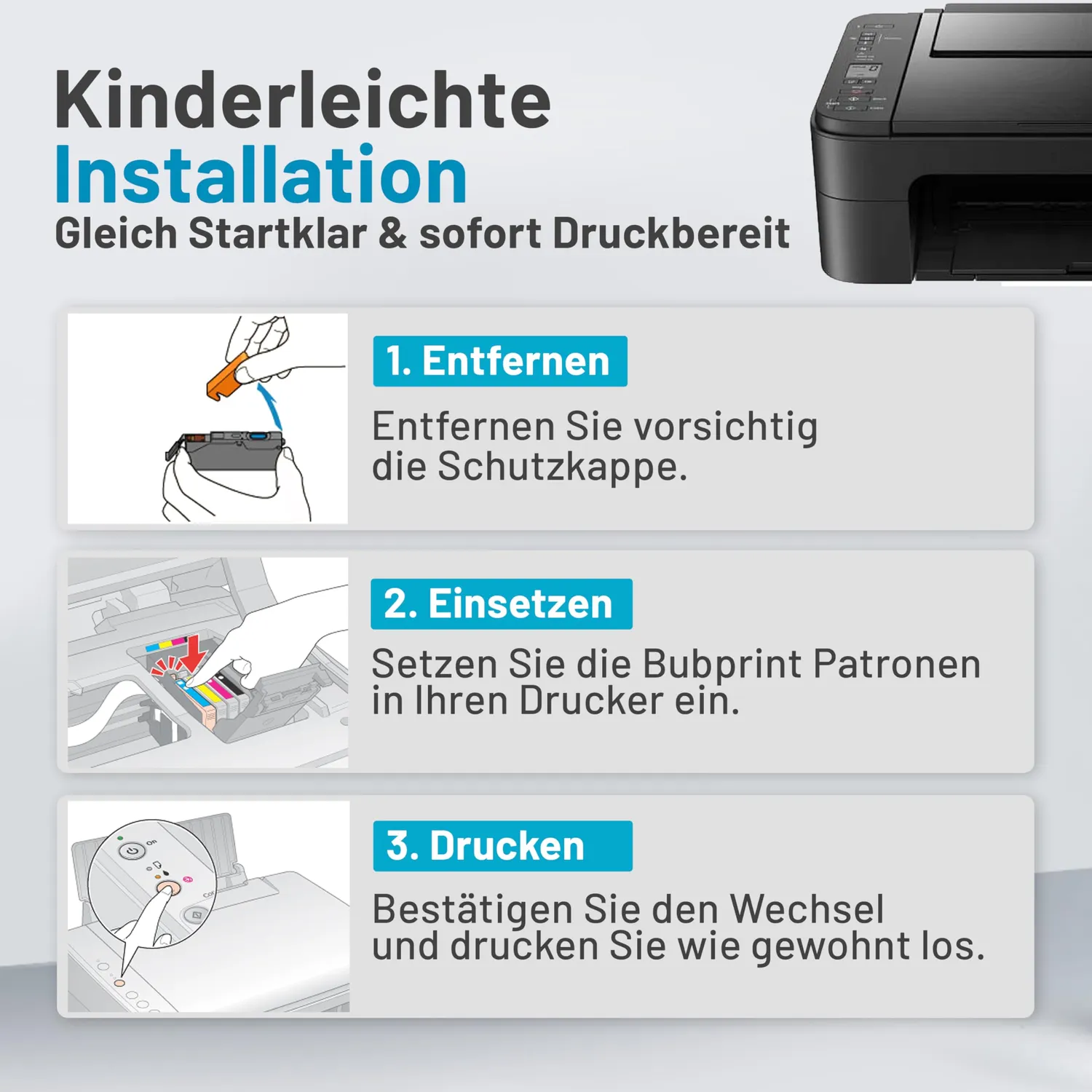 Bubprint PGI-580 CLI-581 XL Druckerpatronen kompatibel