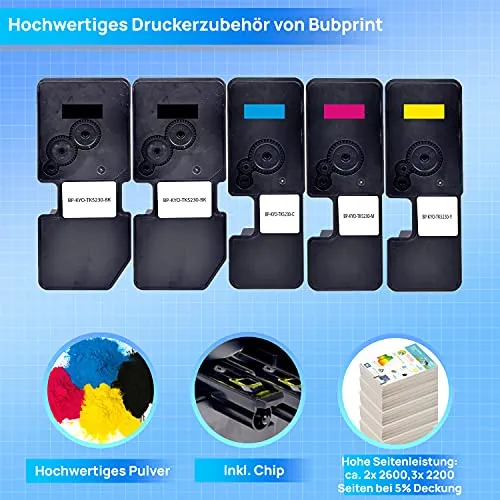 Bubprint TK-5230 Toner 5er Multipack CMYK kompatibel