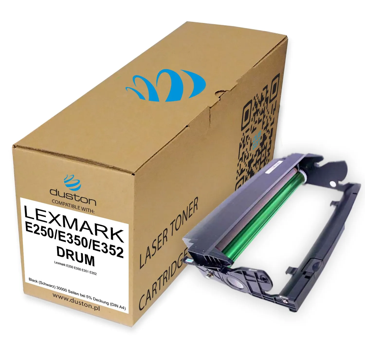 Duston E250 E350 E352 E250X22G Trommel 3er-Pack für Lexmark