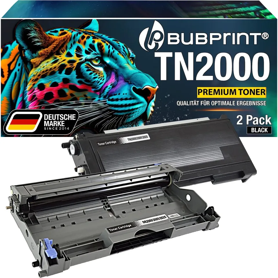 Bubprint TN-2000 DR-2000 Toner und Trommel kompatibel