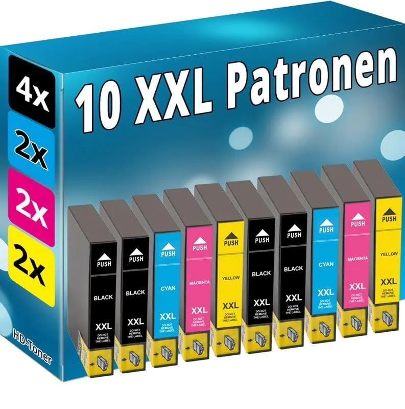 Inkadoo Tintenpatronen für Epson Stylus 10er Pack XXL