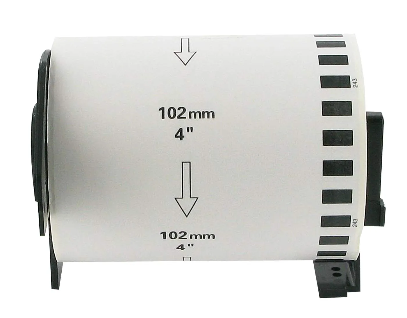 Bubprint DK-22243 Etikettenrolle weiß 102mm x 30,48m kompatibel