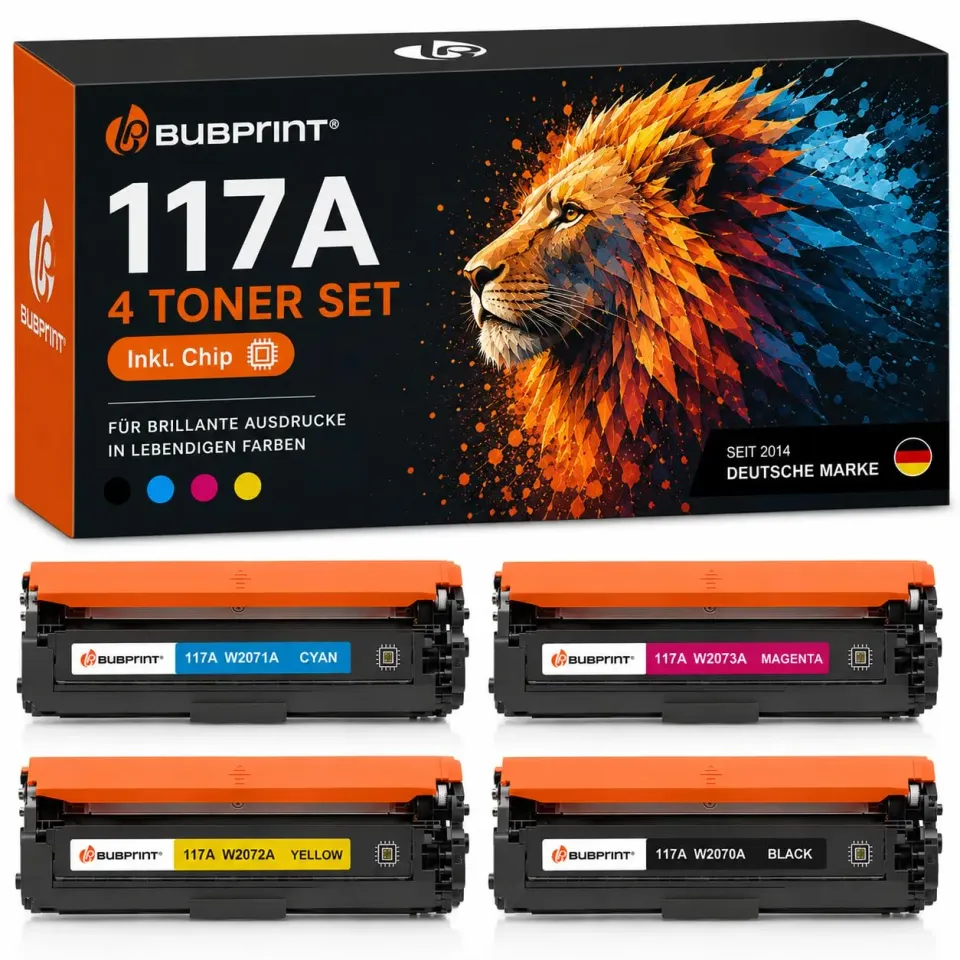 Bubprint 117A Toner 4er Set kompatibel hohe Ergiebigkeit