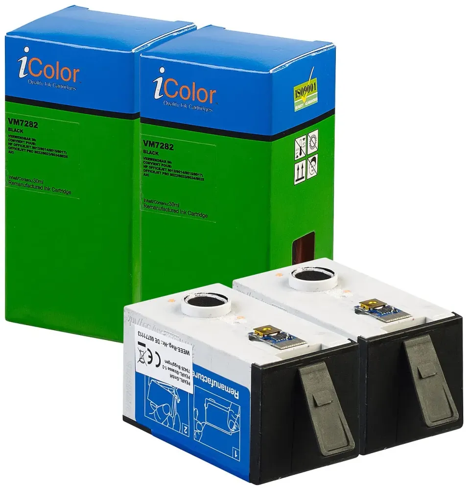 iColor 912XL Tintenpatronen Schwarz 2er-Set 825 Seiten
