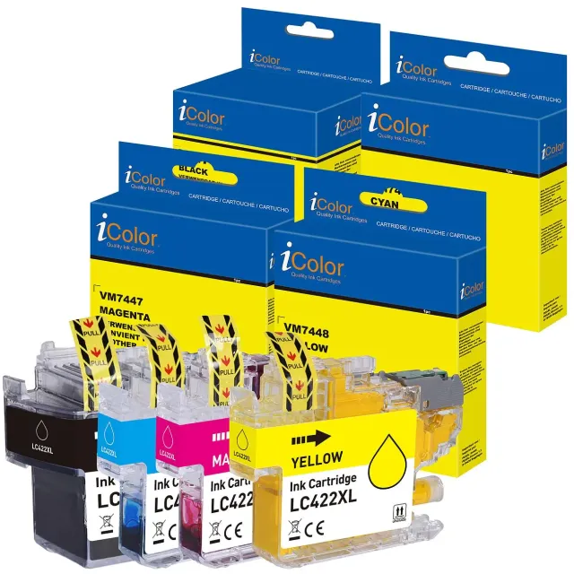 iColor LC422XL Tintenpatronen-Set 4-farbig 4er Pack kompatibel