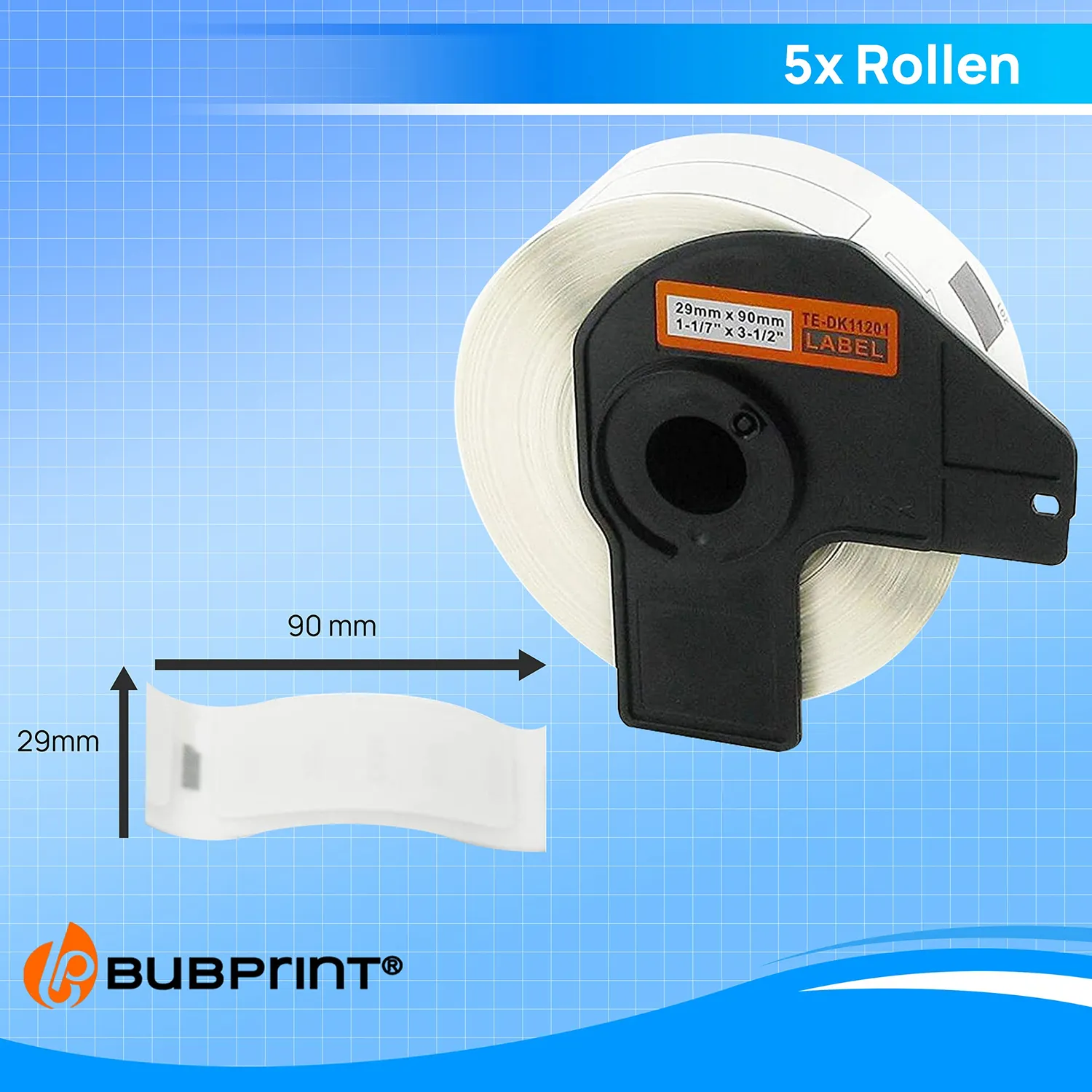 Bubprint DK-11201 Etikettenrolle kompatibel