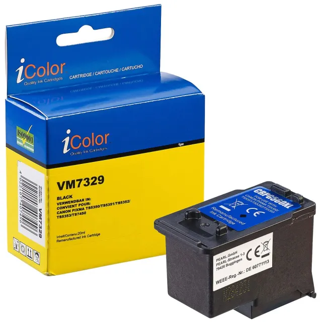 iColor PG560XL Tintenpatrone Schwarz Einzelpack 500 Seiten