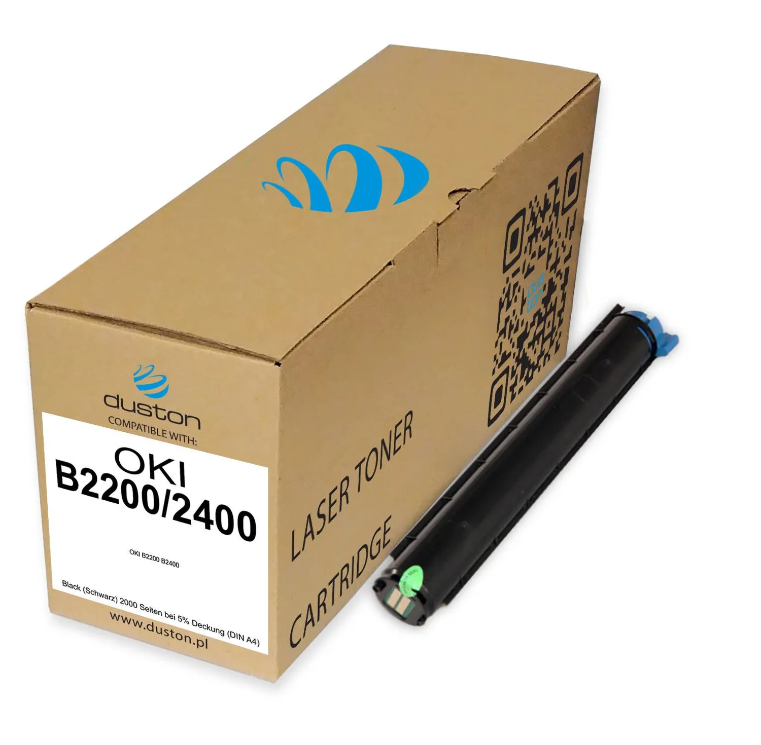 Duston B2200 B2400 43640302 Toner Schwarz 3er-Pack für Oki