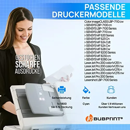 Bubprint 131A CF211A Toner Cyan Einzelpack kompatibel