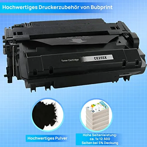 Bubprint 55X CE255X Toner Schwarz Einzelpack