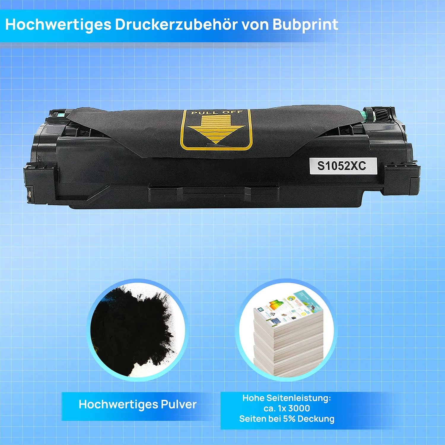 Bubprint MLT-D1052L Toner Schwarz hohe Reichweite kompatibel