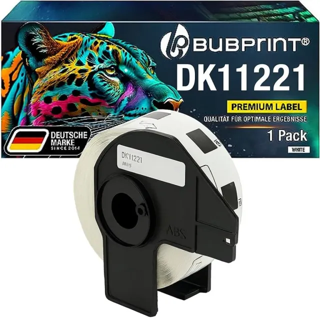 Bubprint DK-11221 Etikettenrolle weiß kompatibel groß